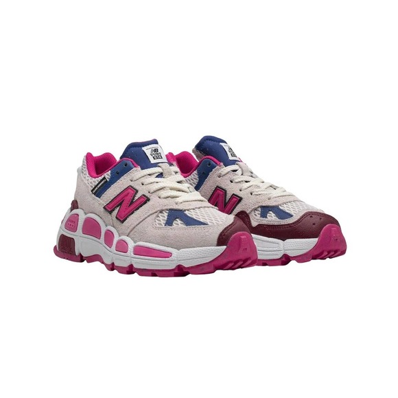 New Balance YURT Salehe Bembury Mens White Pink Blue MS574SA Sneakers 9.5 New DS - Picture 1 of 9
